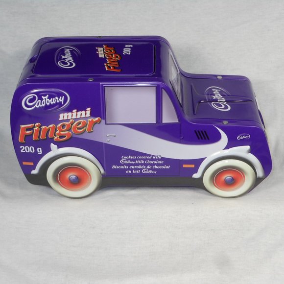 Collectable Cadbury's Mini Fingers purple tin van x 2 - Picture 3 of 6